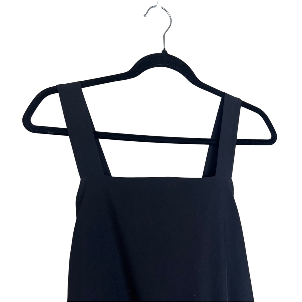 Albion Fit Jetsetter Jumper Black Jumpsuit Square Neck Ankle Zip Womens Medium - Picture 2 of 13